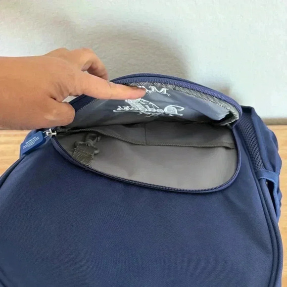 Pottery Barn Kids LA Dodgers Mackenzie Navy Personalized “Max”Large Backpack NEW - Picture 8 of 15